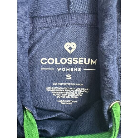 Women's Colosseum Navy Notre Dame Fighting Hoodie Long Sleeve Small - Picture 3 of 7